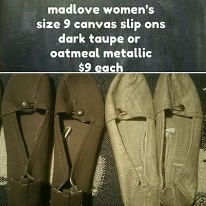 Madlove Canvas Flats size 10